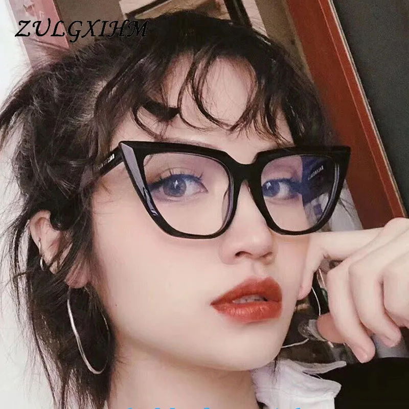 ZULGXIHM ретро очки в форме &quotкошачий глаз&quot оправа брендовые винтажные женские и