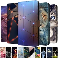 for samsung galaxy m32 case leather magnetic case for samsung galaxy a22 4g 5g flip wallet painted funda j4 plus stand book capa