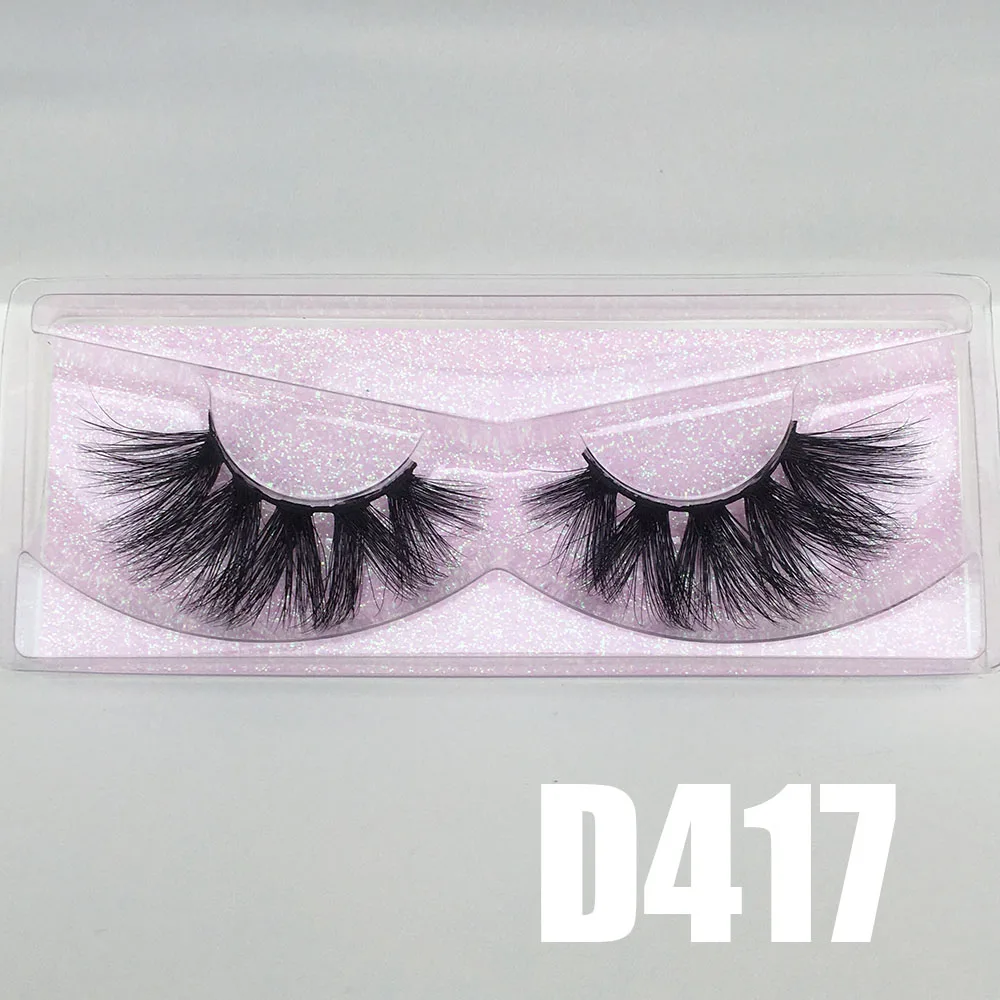 BossGirl накладные ресницы натуральные длинные 22 мм 20 3D 5D настоящая норка ручной