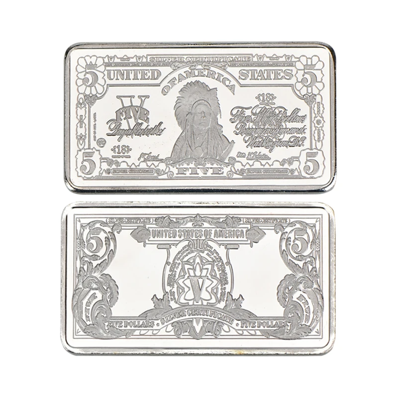 WR доллар США серебряные коллекционные монеты с монетницей Американский слиток