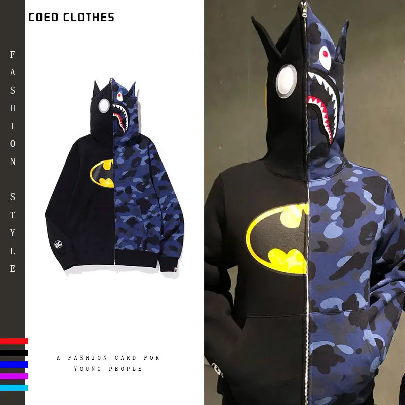 

A Bathing Ape Original Hoodies Sweatshirts Shark Coat Loose Tide Brand