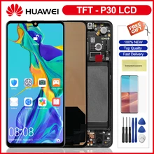 TFT P30 Display For Huawei P30 LCD Display Touch Screen With Frame Digitizer Assembly Replacement For Huawei P30 Lcd