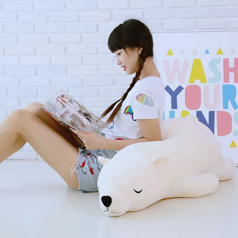 Плюшевая игрушка белого медведя кукла панды спальная подушка для девочки