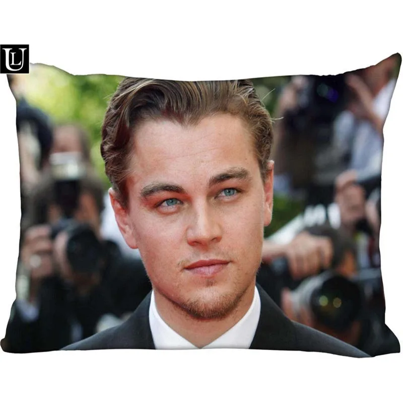 

New Arrival Leonardo DiCaprio Rectangle Pillowcases (two-sides) zipper Custom Pillow Case More Size Custom your image gift