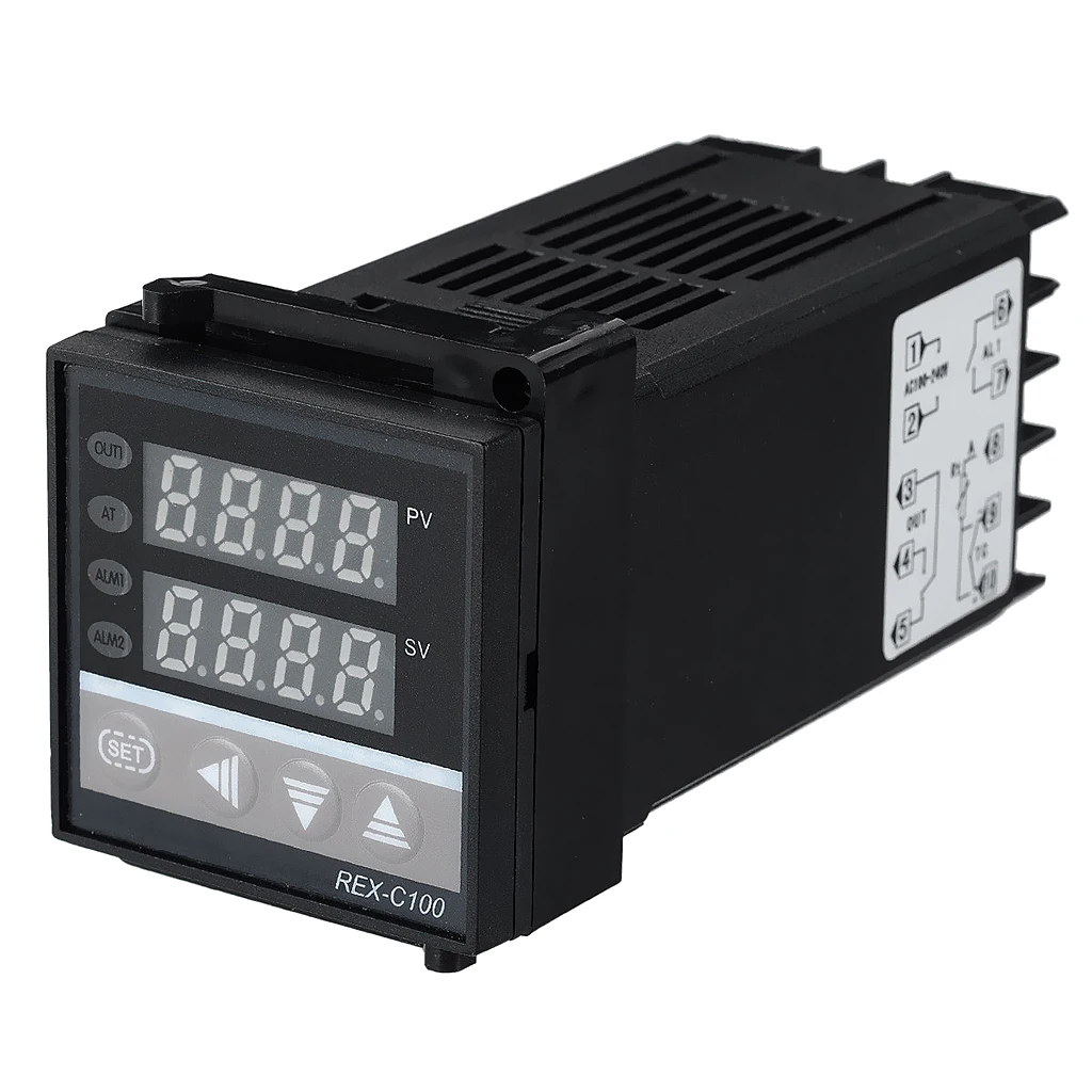 REX-C100 профессиональный двойной цифровой дисплей PID регулятор температуры SSR |