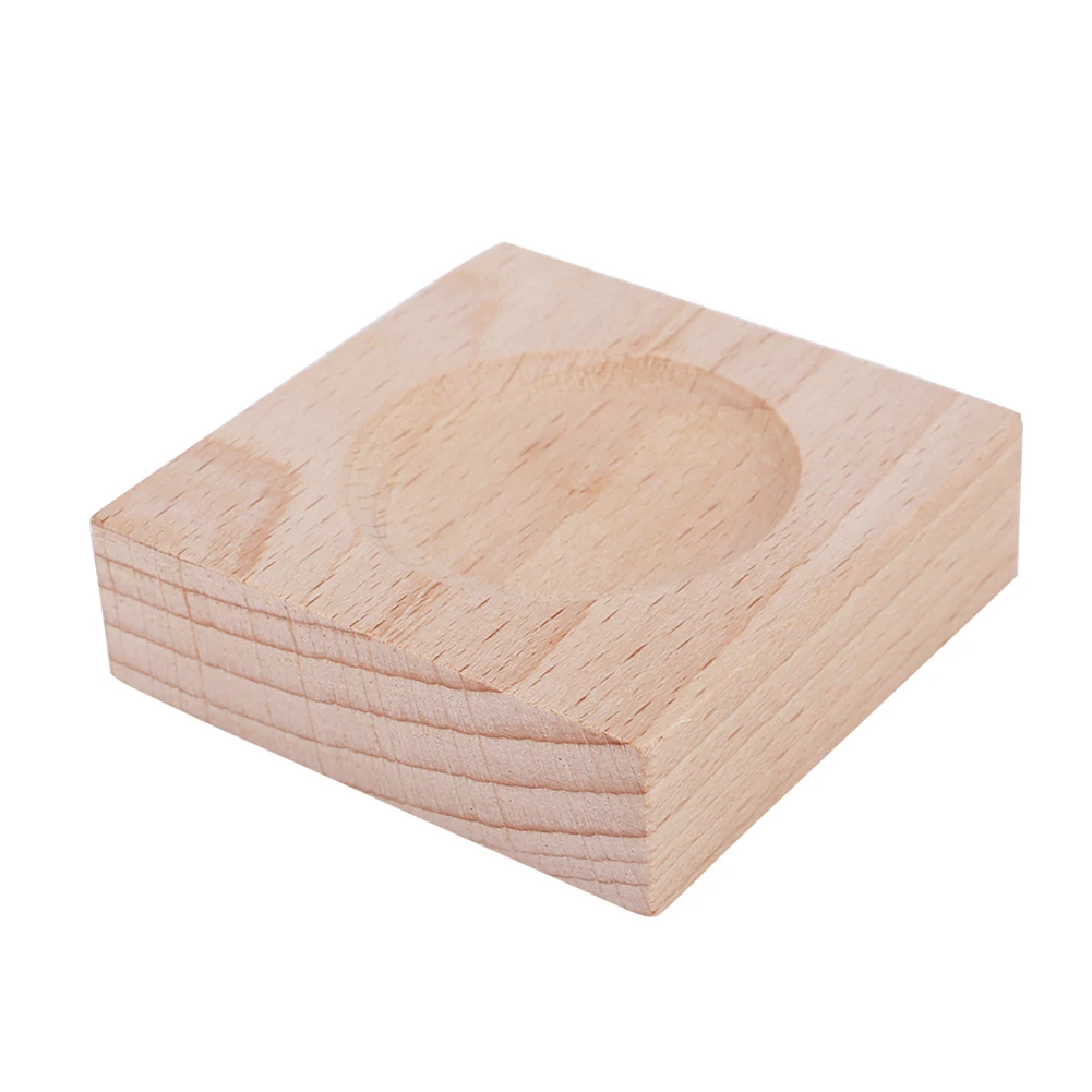 Barometer Shelf 6.5*6.5*1.8cm Home Decor Storm Bottle Bracket Weather Forecast Base Wooden Wood Support Articles | Дом и сад