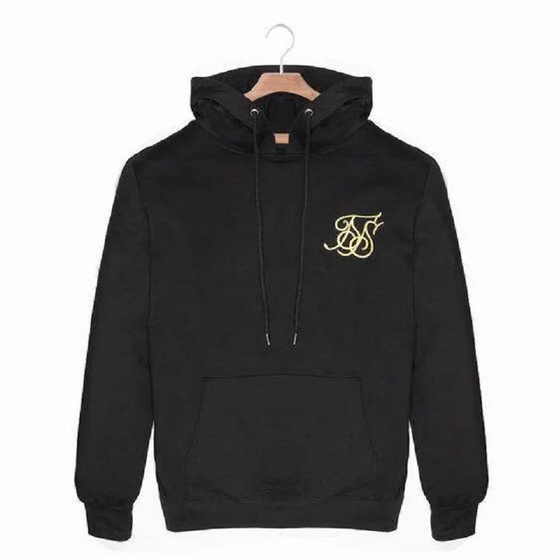 Мужская шелковая Толстовка Sik Модный повседневный свитшот в стиле хип хоп