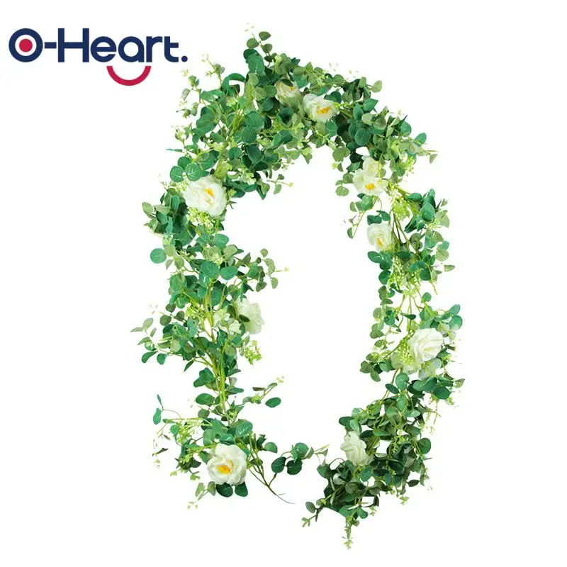 Деревенский свадебный Декор Сделай Сам искусственный маленький эвкалипт роза