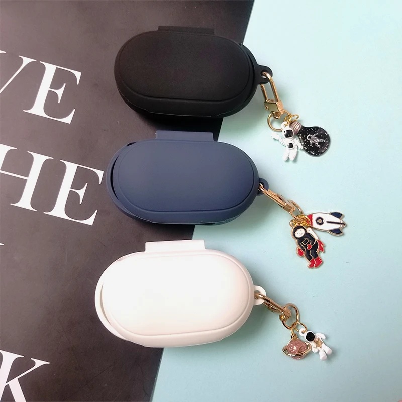 

Силиконовый чехол для Samsung Galaxy Buds Plus, защитный чехол с кольцом для ключей