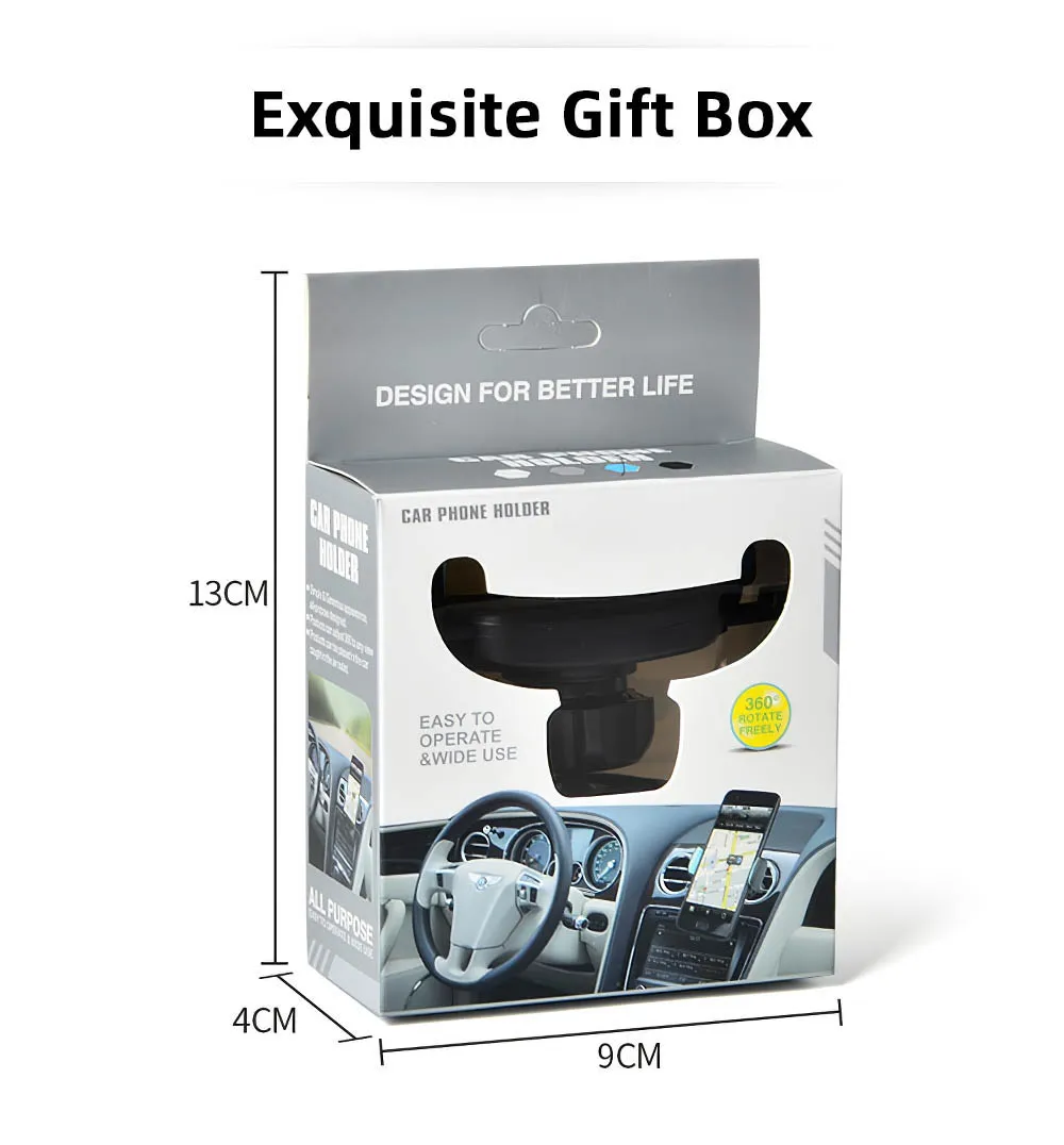 

Car Phone Holder Air Vent Mount Clip Stand Auto Bracket Accessories Silicone GPS Navigation Mount For iPhone Huawei Xiaomi Redmi