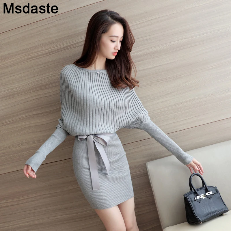 Длинный свитер платье пуловеры для женщин Осень-зима сексуальный облегающий