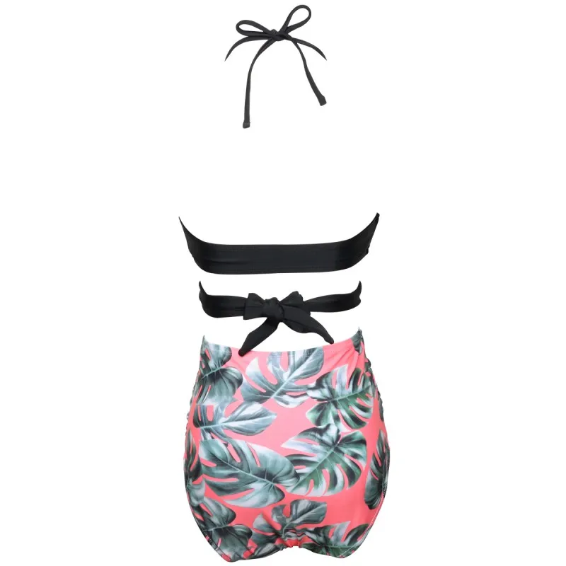 1Set Forzero Swimwear Summer Family Matching Swimsuit Printed High Waist Bikini Leggings Women Beachwear