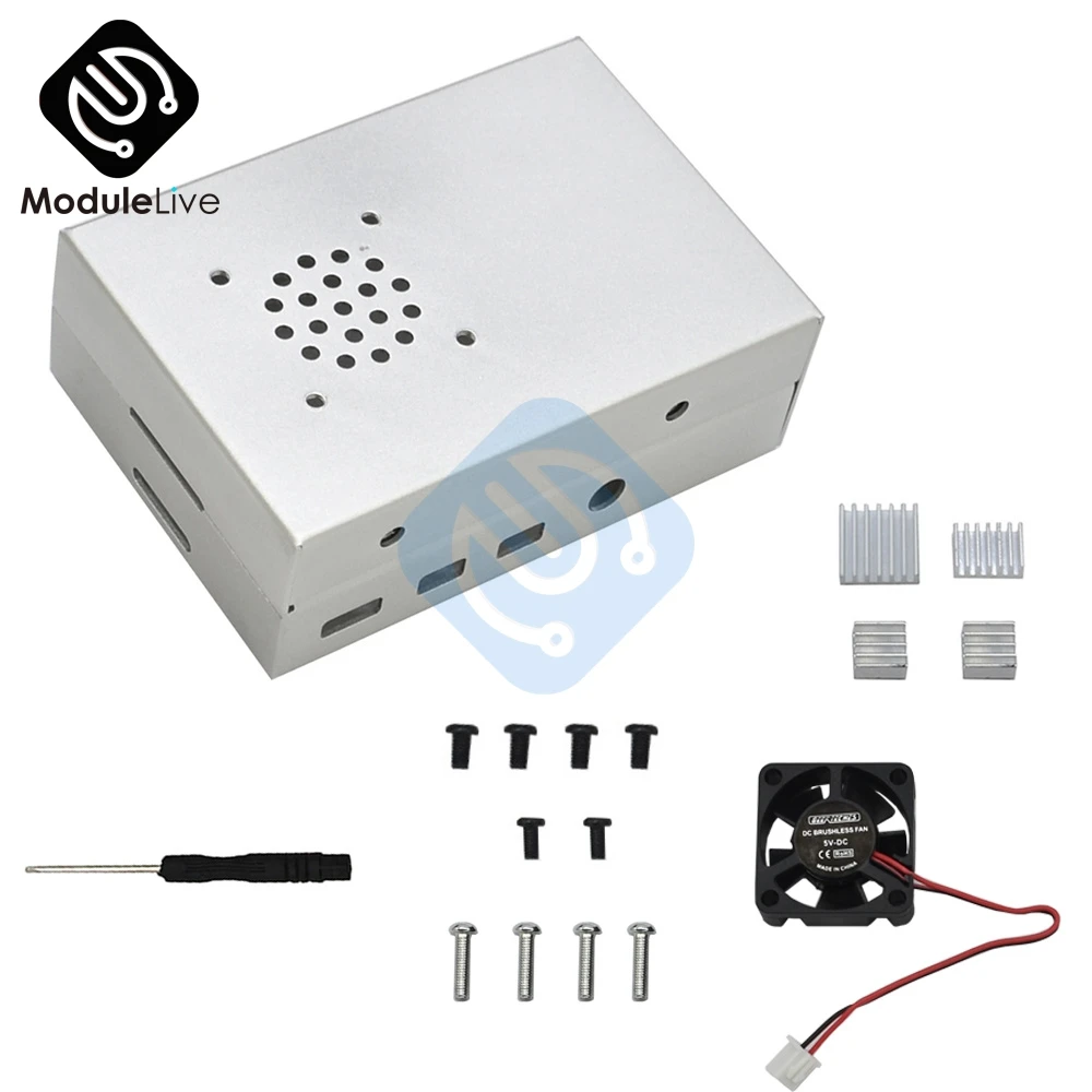 Защитный корпус чехол из алюминиевого сплава с охлаждающим вентилятором 4