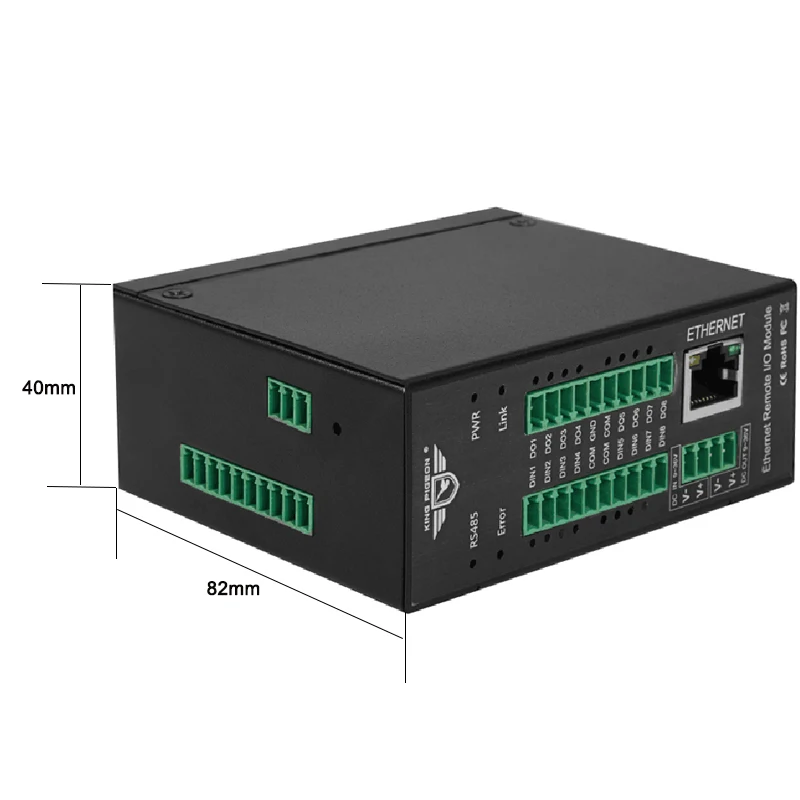 RJ45 Ethernet к RS485 преобразователь Modbus TCP RTU модуль удаленного ввода с 8 релейными