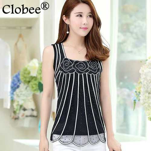 Женский жилет топы летняя женская блузка большого размера модная Сетчатая
