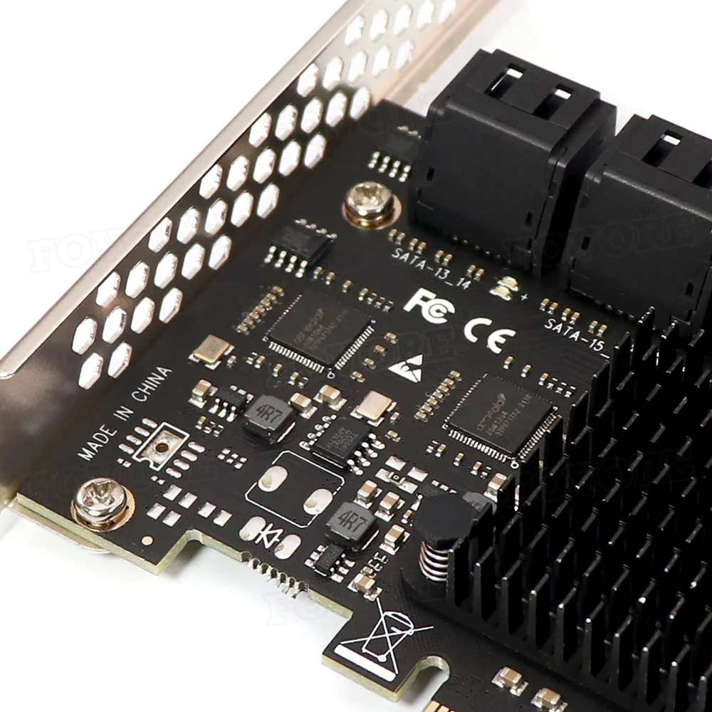 12 портов SATA 3 III 0 6 ГБ SSD к PCI Express x1 преобразователь SATA3 PCIe PCI-e контроллер Расширенный