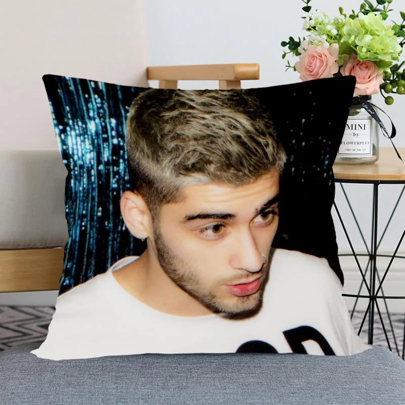 

New Arrival Zayn Malik Pillowcase Wedding Decorative Pillow Cover Custom Printed Soft Satin Fabric Pillow Cases Not Fade
