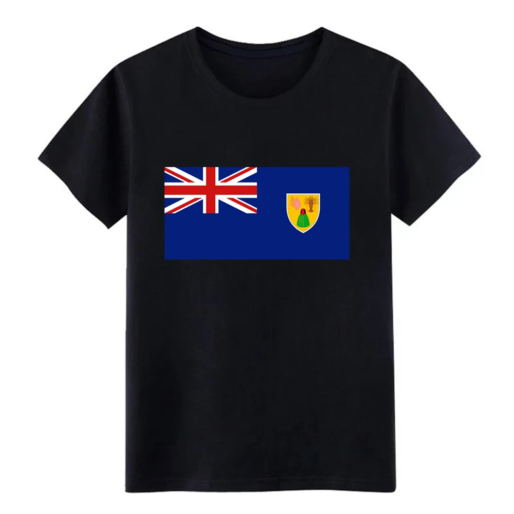 Мужская футболка с флагом Теркс и Кайкос 100% хлопок размер свободный костюм