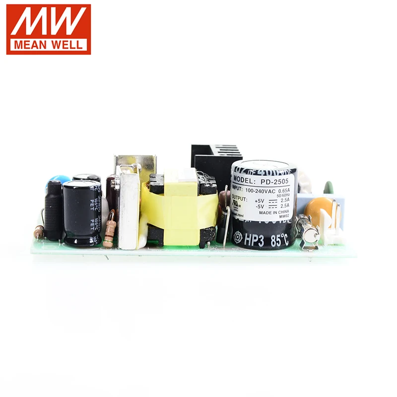 MEAN WELL PD 2505 25 Вт 5в 5 в двойной выходной импульсный источник питания 110 В/220 В