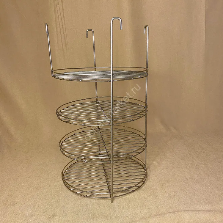 Этажерка 4х-ярусная средняя с доп.кольцом Tandoor accessories |