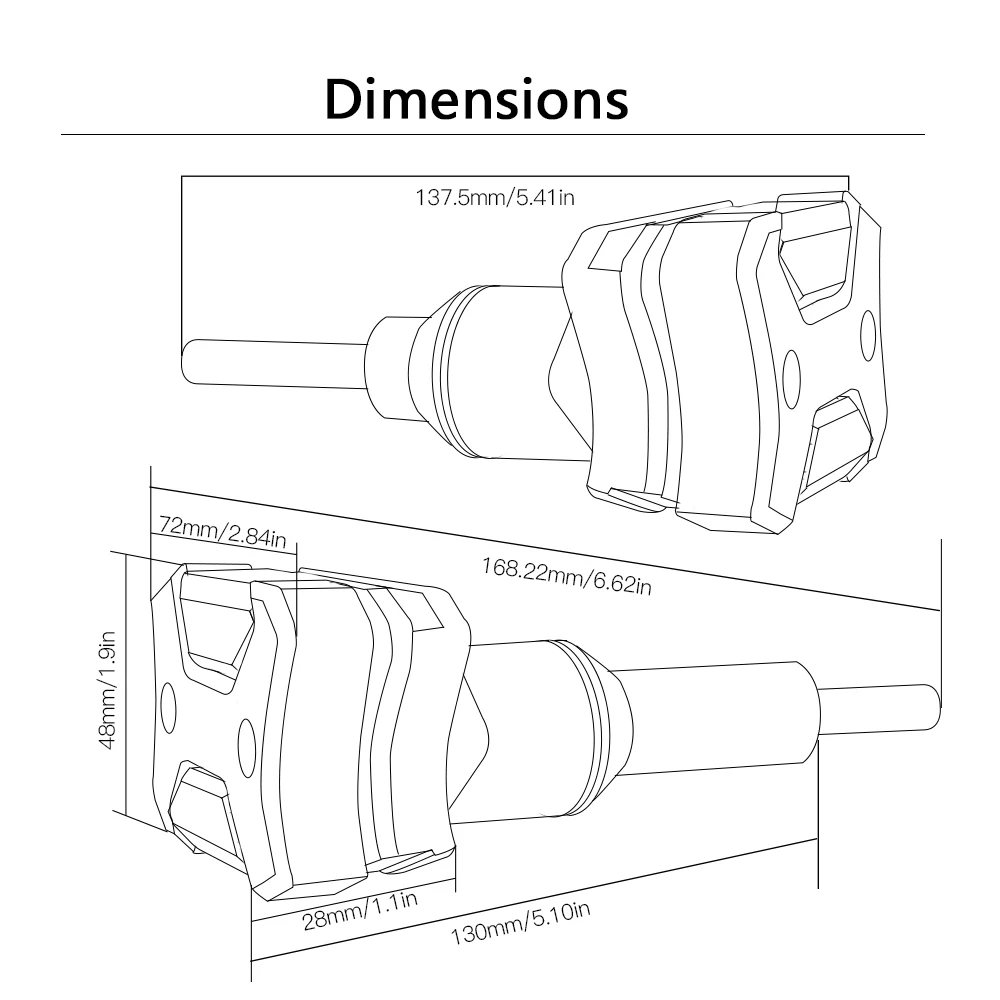 Защитные противоударные накладки на раму мотоцикла Слайдеры для корпуса