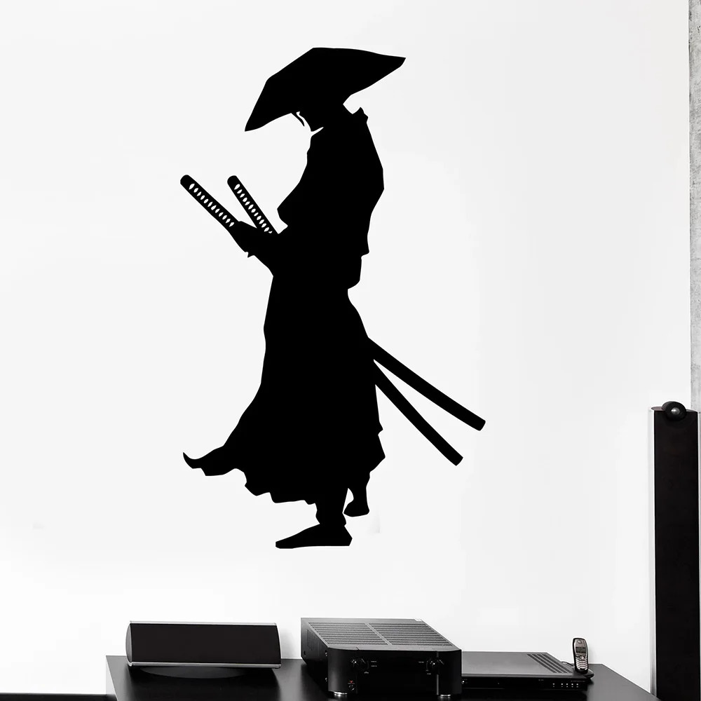 Ronin East виниловые наклейки на стену Декор для спальни самурайский воин японский