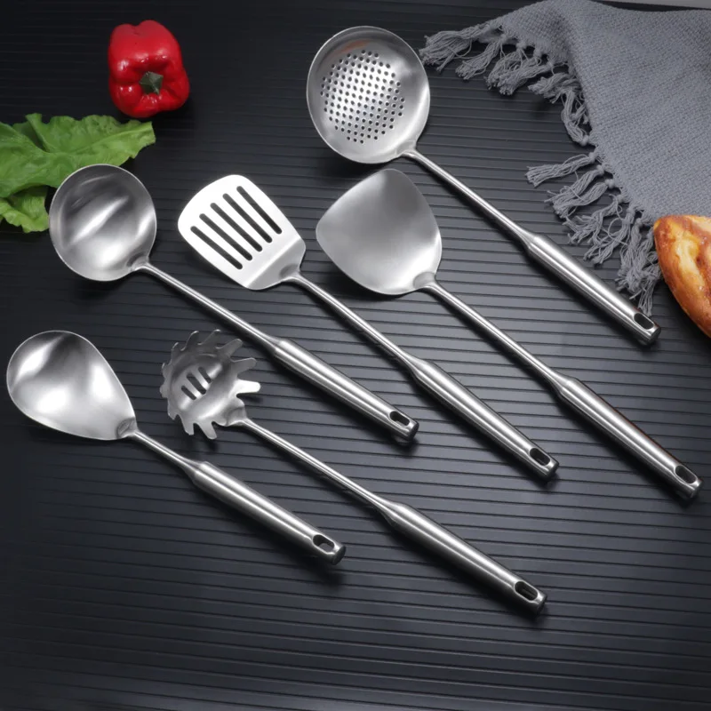

Stainless Steel 201 Kitchen Cookware Spatula Spatula Spatula Multi-Function 6-Piece Gift Set