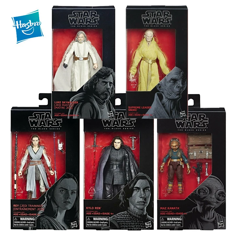 

Фигурки Hasbro из аниме «Звездные войны», черная серия, 6-дюймовая экшн-фигурка Росса кэролэнса, нуклюка Скайуокера, Яны соло, коллекционная игр...