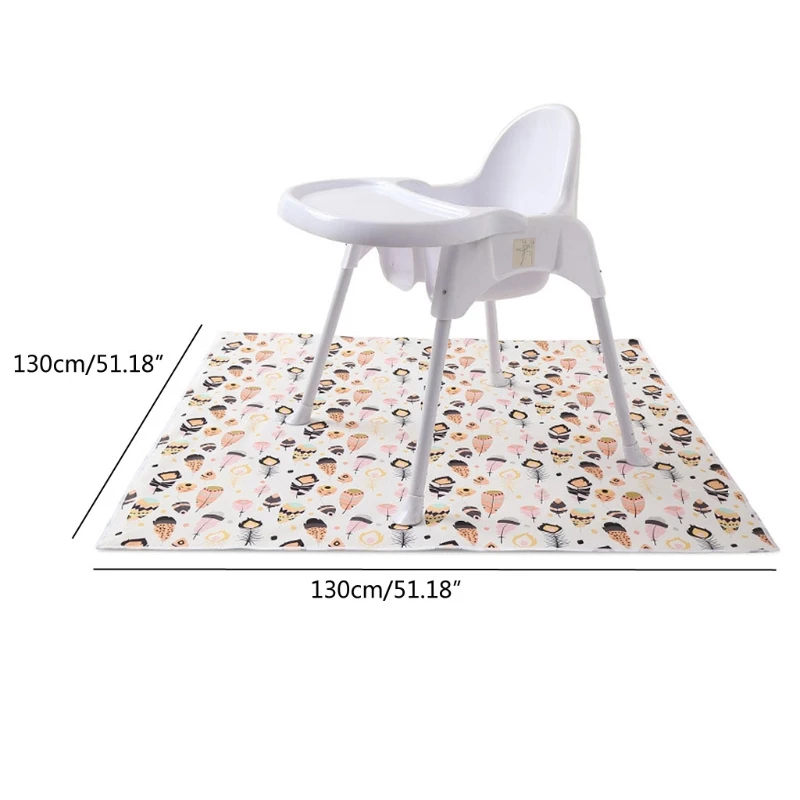

High Chair Waterproof Splash Mat Floor Protector Non Slip Baby Eatting Play Mat