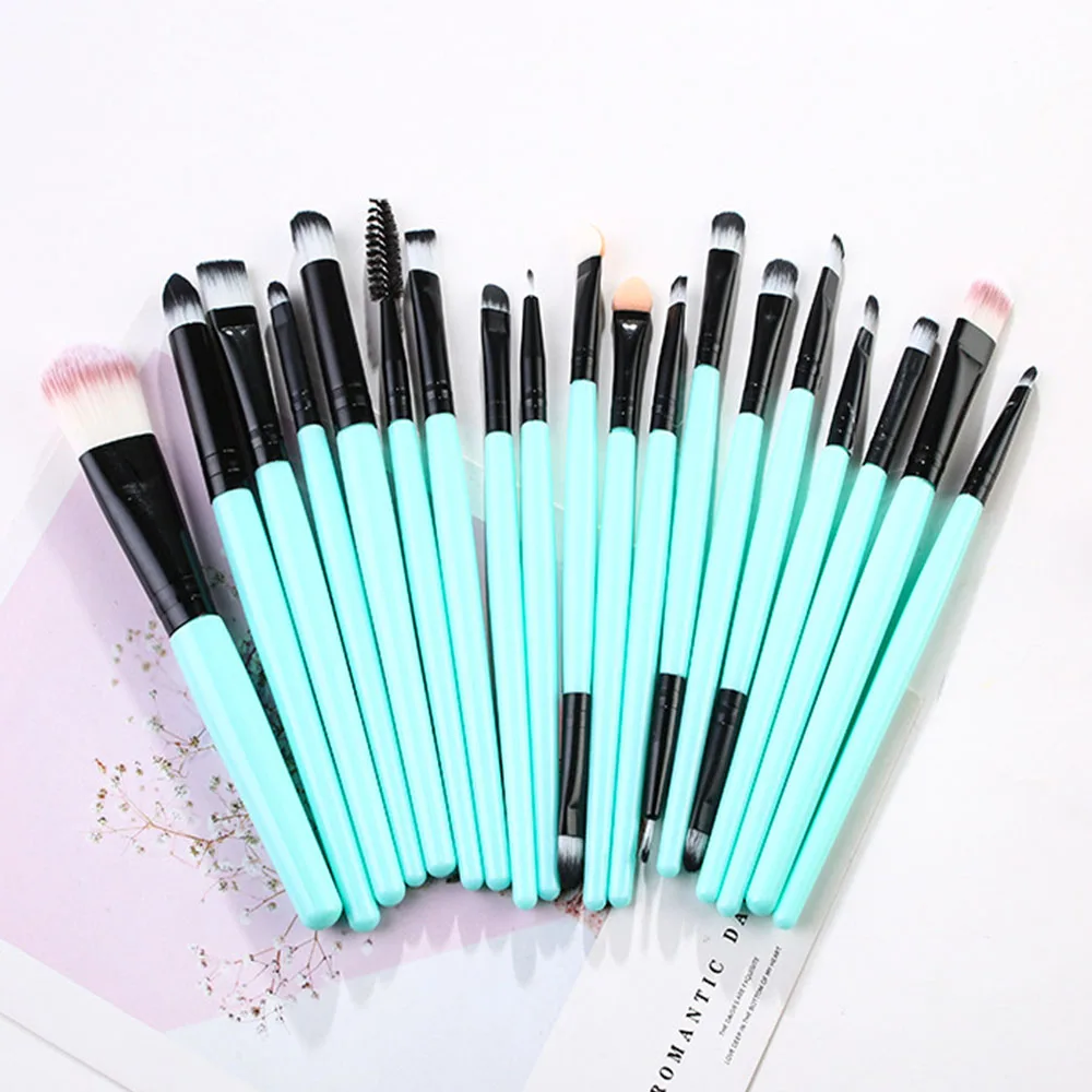 Набор кистей для макияжа SANIYE 20 шт. бровей основы пудры консилера румян набор