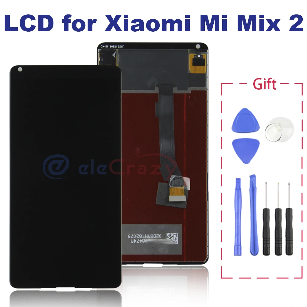 ЖК дисплей и сенсорный дигитайзер в сборе для Xiaomi Mi Mix 2 Mix2 сменный комплект с