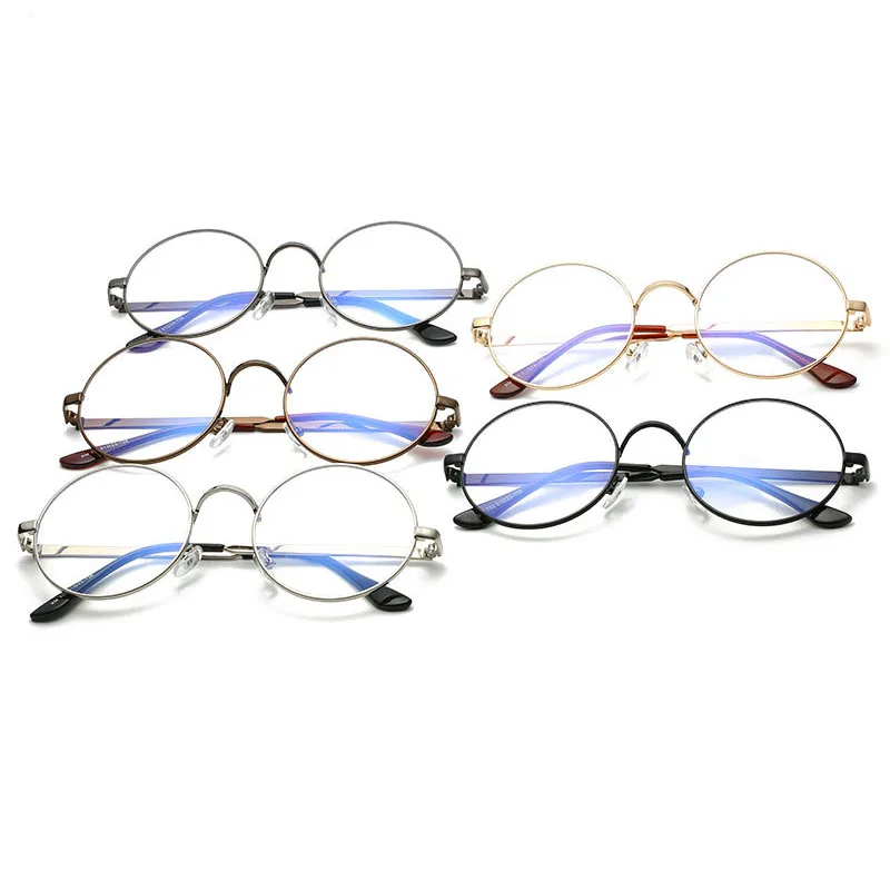 Винтажные Круглые Искусственные очки женские прозрачные линзы оптические