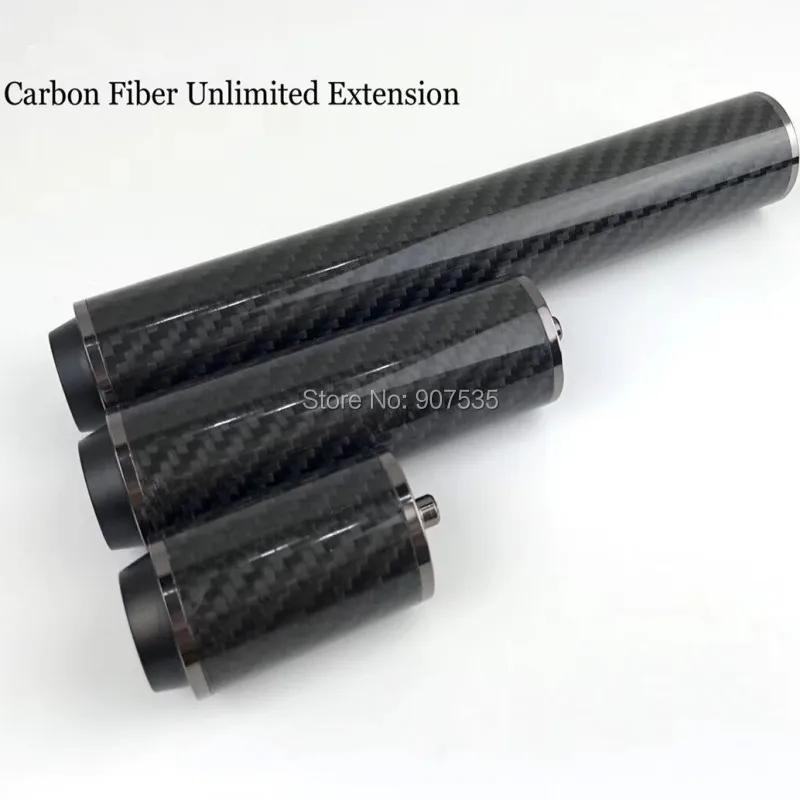 Carbon Fiber Unlimited Cue Extension for Uni Loc Quick Release 5cm/10cm/20cm(optional) | Спорт и развлечения