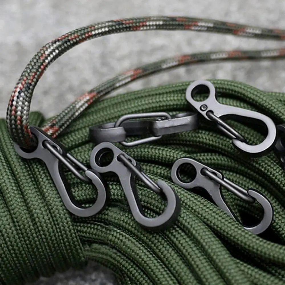 

10pcs Hanging Buckle Backpack Clasps Climbing Carabiner Spring Snap Clip Karabiner Hook Sf Keychain Alloy Tactical Survival Gear