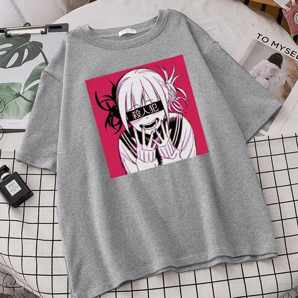 

Women My Hero Academia Manga Tshirts Popular Brands T-shirt Mujer High Quality Design T Shirts Short Sleeve Tee Round Neck Tops