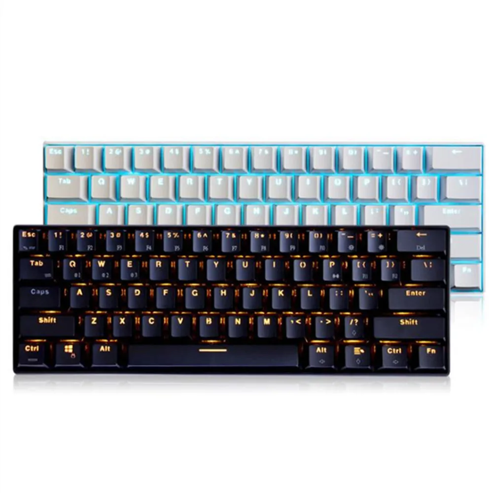 RK61 RGB мини Механическая игровая клавиатура Bluetooth USB клавиатура с подсветкой вишневая ось для окна MAC ноутбука для планшета и смартфона