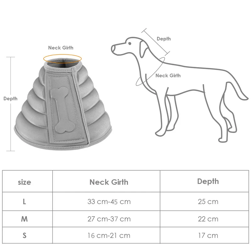 

Pet Dog EVA Cone Collar Cat Anti Bite Scratching Elizabeth Collar for After Surgery Pet Recovery Protective Collar Dog Supplies