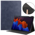Роскошный чехол с откидывающейся крышкой для Samsung Galaxy Tab S7 плюс Чехол 12,4 дюймов подставка чехол-книжка для Samsung Tab S7 + P SM-T970 T975 чехол для планшета