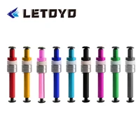 letoyo fishing reel handle shaft for install knob component parts with bearings washers screws multi color diy metal accessory