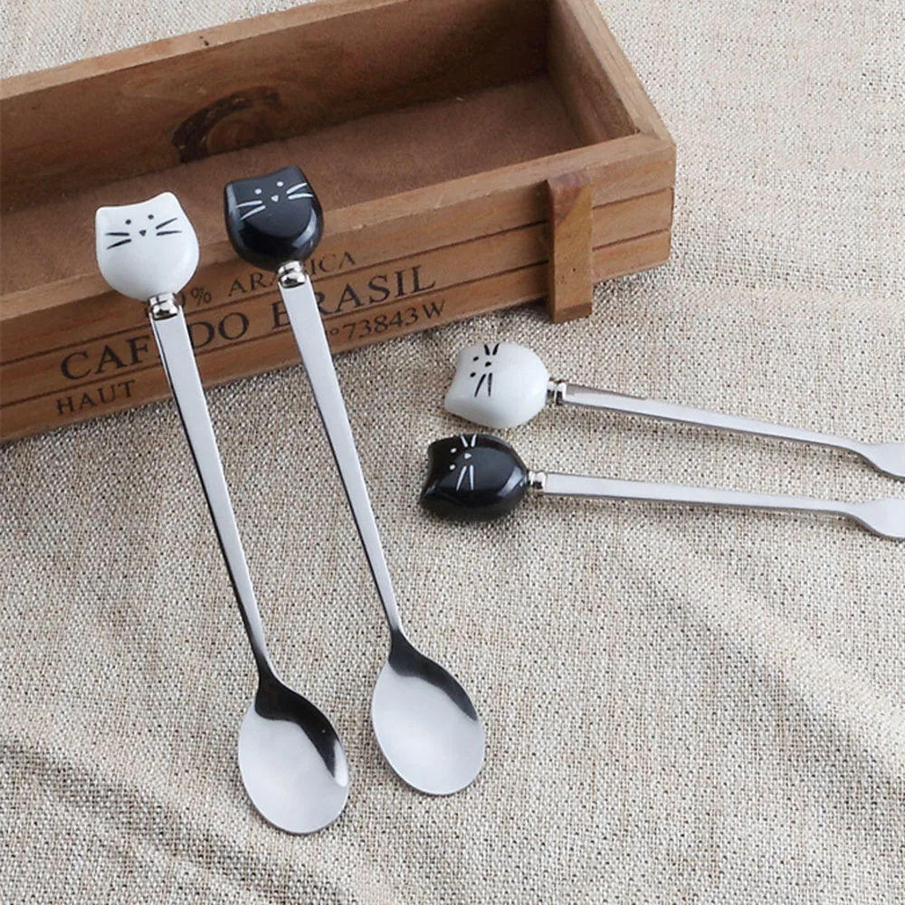 Ложка из нержавеющей стали для чая кофе сахара мороженого|Ложки| |