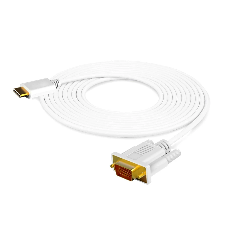 

Кабель USB C-VGA, кабель USB Type-C-VGA [Thunderbolt 3], совместимый с Pro 2019/2018/2017, Dell XPS 13/15