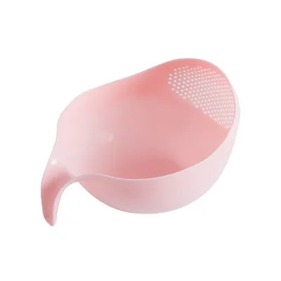 S-Pink Кухонная мойка риса слив Basketry толстый пластик с ручкой фруктовая чаша стиральная корзина для товары для дома, кухни mx8021523 - Цвет: S-Pink