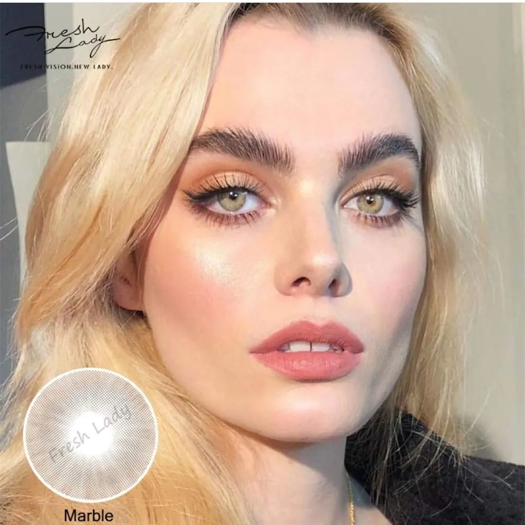 Мраморные коричневые контактные линзы 14 2 мм с эффектом естественного вида