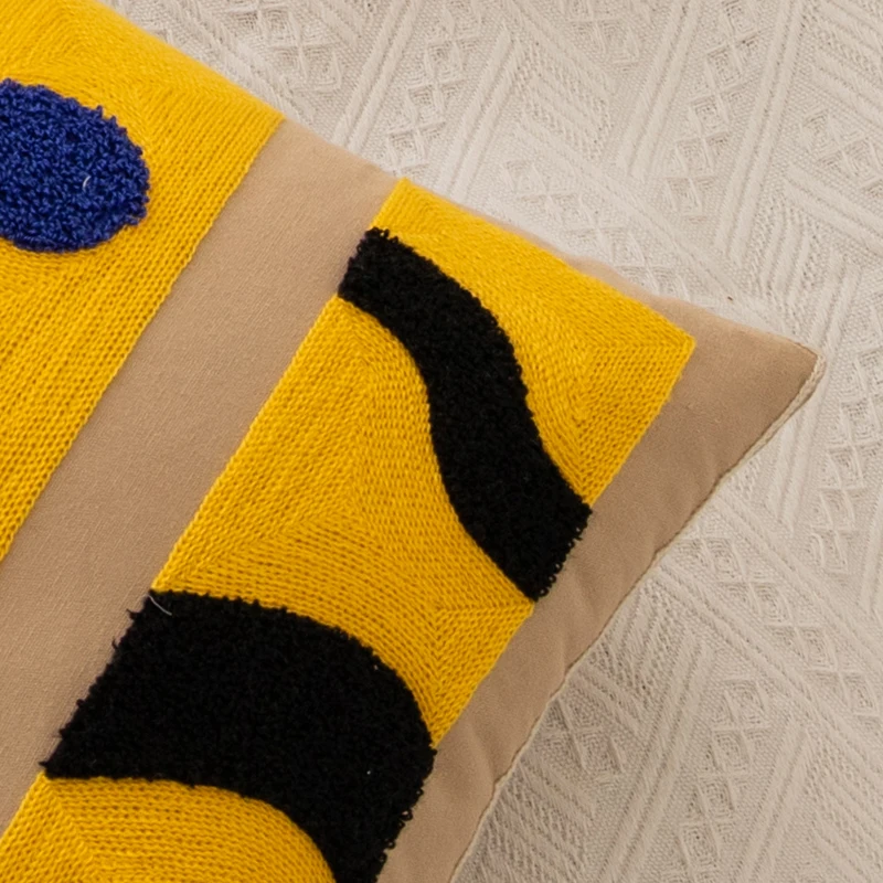 Чехол на подушку для домашнего декора с вышивкой 45x45 см / 30x50 см уютный абстрактный узор для гостиной, спальни, дивана.