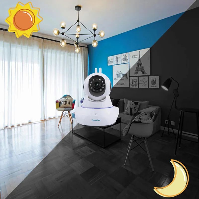 WIFI IP камера интеллектуальная автоматическая слежения безопасности беспроводная