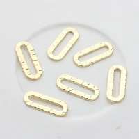 zinc alloy geometry oval shape charms connector 718mm for diy fashion jewelry earrings making finding accessories