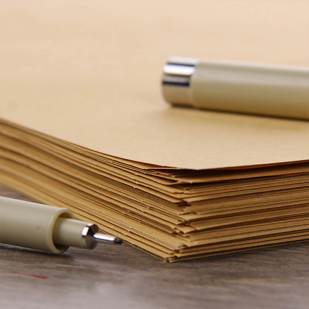 Подарочная коробка из крафт-бумаги и упаковочная бумага для цветов размер А3 20 шт.