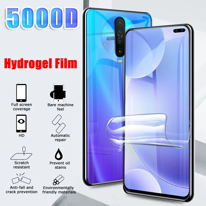 Гидрогелевая пленка для Xiaomi Redmi Note 5 6 7 8 9 Pro Max 9S 9A K20 K30 5A 6A 7A 8A защитная
