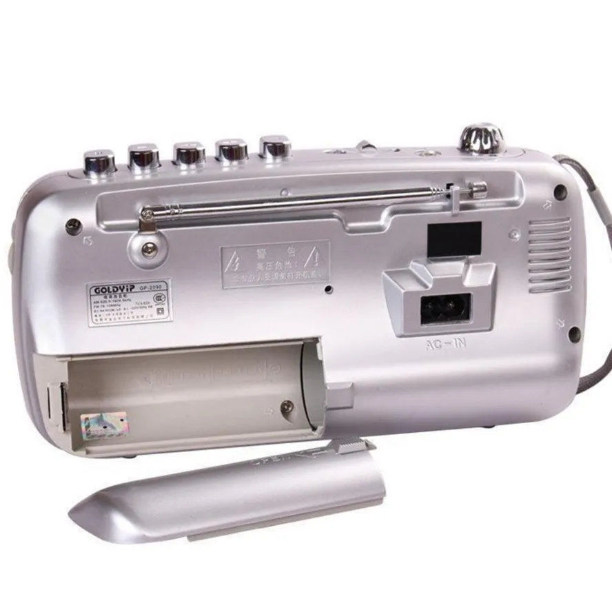 

Elderly full band portable Frequency recorder Modulation Radio FM Tape player Digital World External Antenn learning Vintage