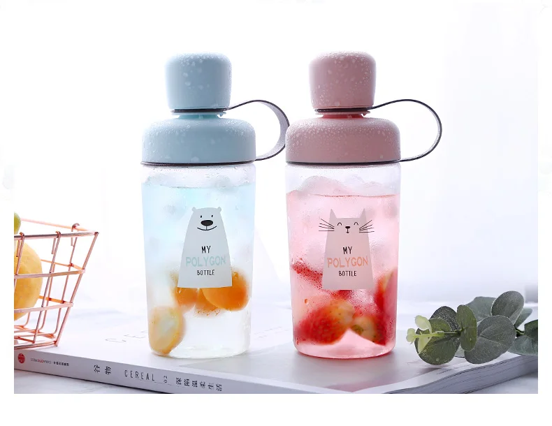 Милая Корейская чашка креативная пластиковая прозрачная портативная